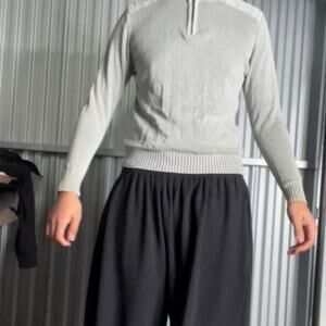 Grey Vintage Utility quarter zip